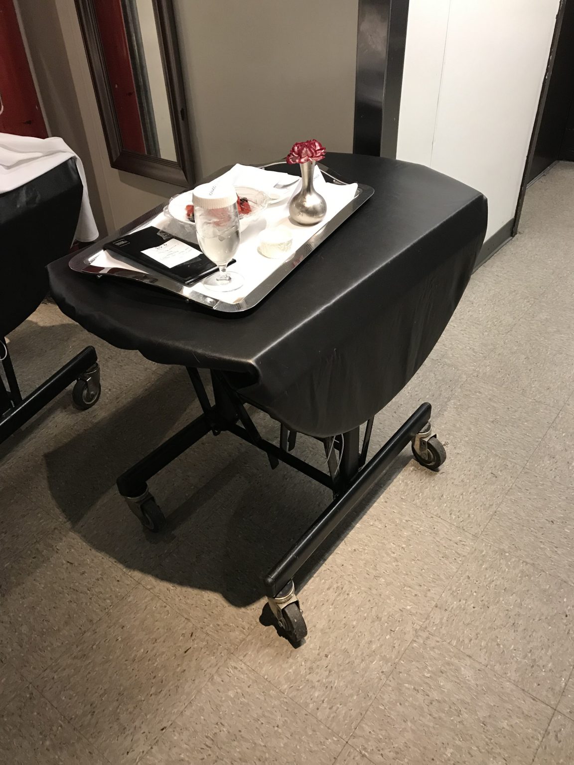 Bespoke Black Molleton Moulton Clip Drape International